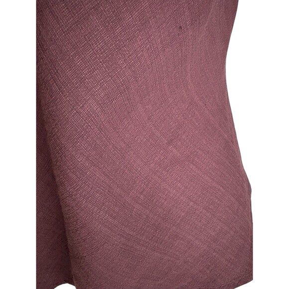 Eileen Fisher Sleeveless Linen Blend Top Women's Size Medium Eggplant Textured - Picture 14 of 14